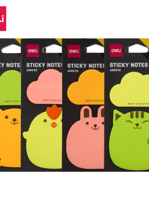 得力-A55002 便利贴 (2*20 张/袋)