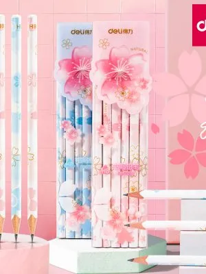 得力-58207 樱花系列铅笔HB （12只／盒）