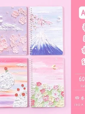 魔卡MK-5558动漫油画创意封面加厚笔记本（四种款式随机发货）