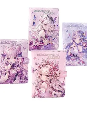 64K全套彩页手账本 103x144mm 款式随机